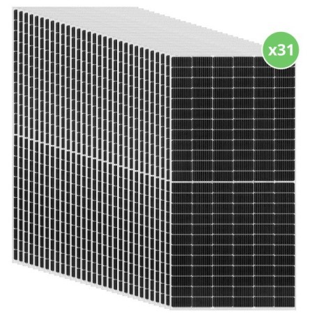 KIT 31u - Panel Solar Kaseel 560W Monocristalino 12V/24V/48V 144 Células