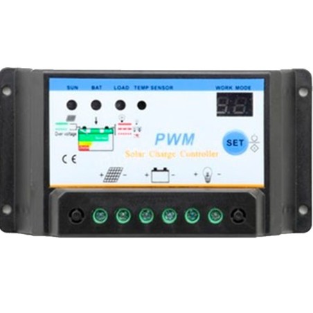 Regulador de carga PWM 12/24V.10A. S10I
