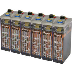 Bateria estacionaria UPOWER 4 OPzS 200 de 12V/296 Ah C100 (215 Ah en C10)