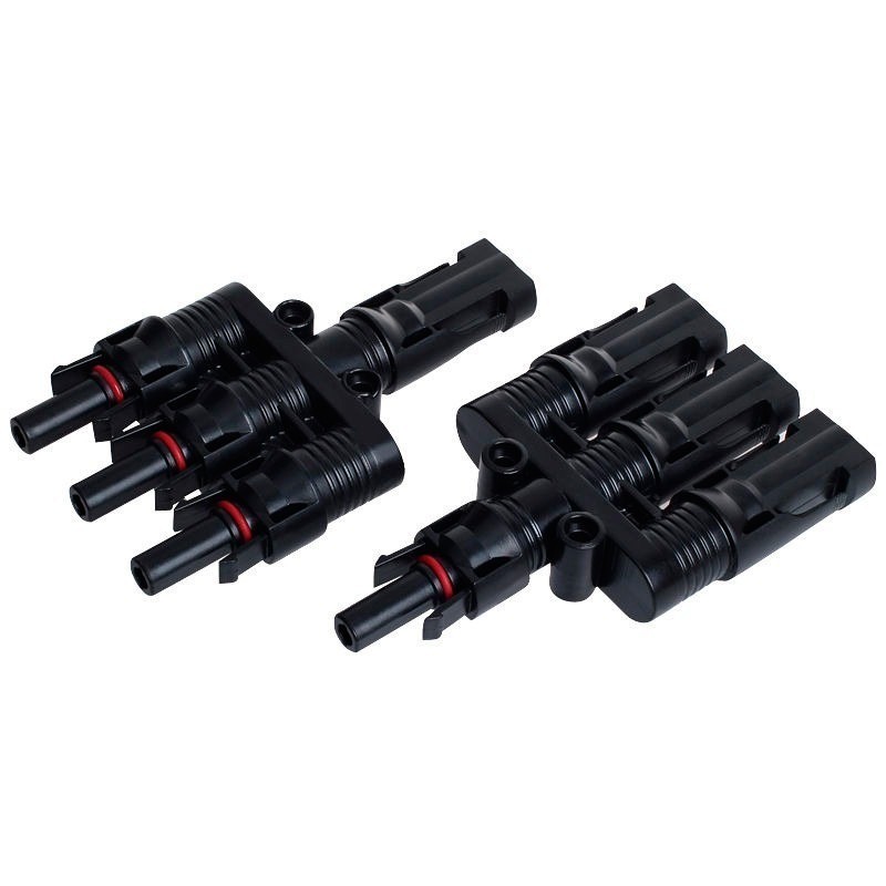 Conector triple MC4 (pareja)