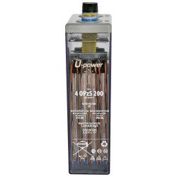 Batería estacionaria Upower 4 OPzS 200 12V 308Ah en C100