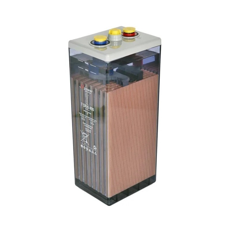 Bateria estacionaria UPOWER 7 OPzS 490 de 2V/811 Ah C100 (541 Ah en C10)