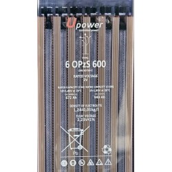 Batería estacionaria Upower 6 OPzS 600 12V 949Ah en C100