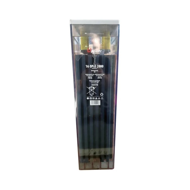 Bateria estacionaria UPOWER 16 OPzS 2000 de 2V/3279 Ah C100 (2186 Ah en C10)