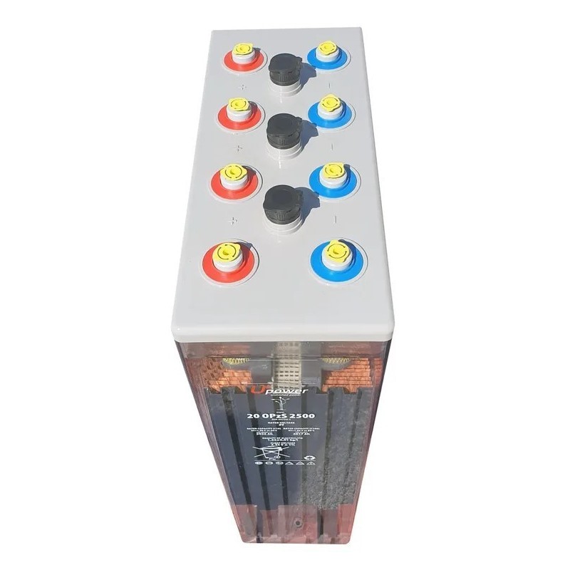 Bateria estacionaria UPOWER 20 OPzS 2500 de 2V/4017 Ah C100 (2926 Ah en C10)