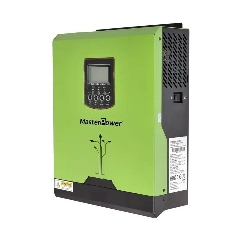 Inversor hibrido (3 en 1) de 48V/5000VA  PWM 50A y cargador de 30A