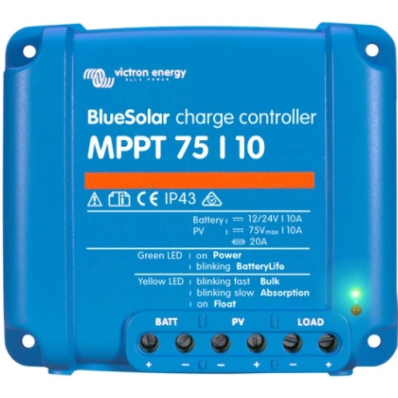 Regulador Victron BlueSolar  MPPT 75/10 auto 12/24V y 10A