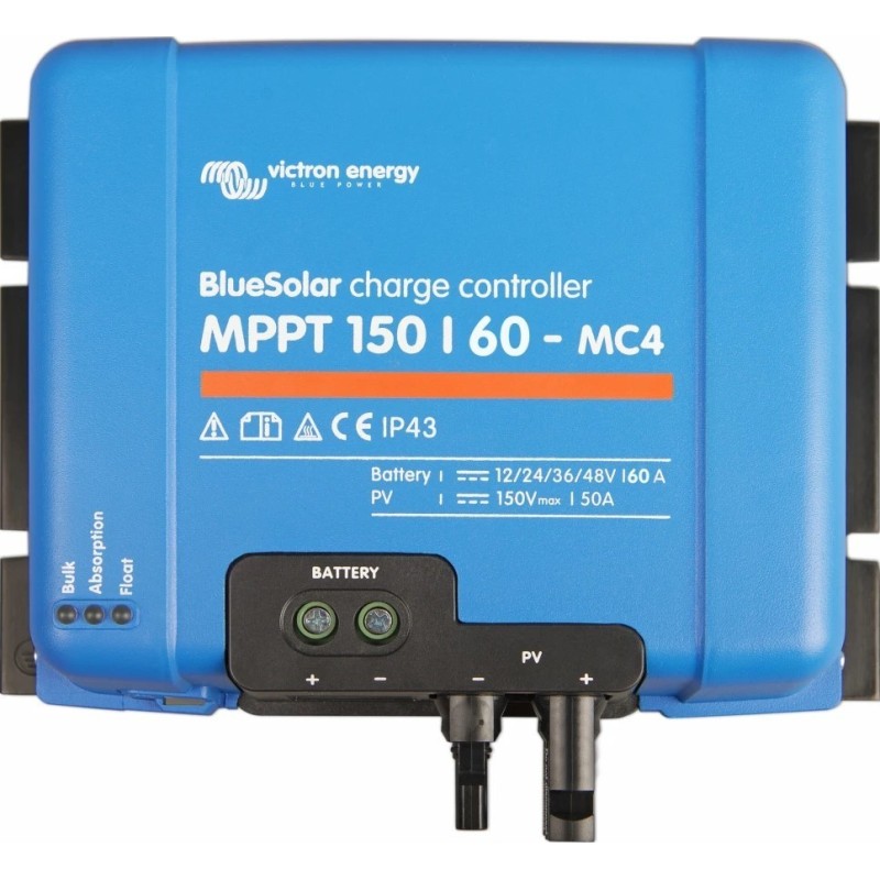 Regulador Victron BlueSolar  MPPT 150/60-MC4, auto 12/24/36/48V y 60A