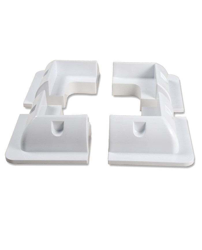 Kit de Anclaje para caravana de 4 piezas esquineras blanco
