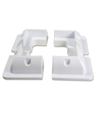 Kit de Anclaje para caravana de 4 piezas esquineras blanco