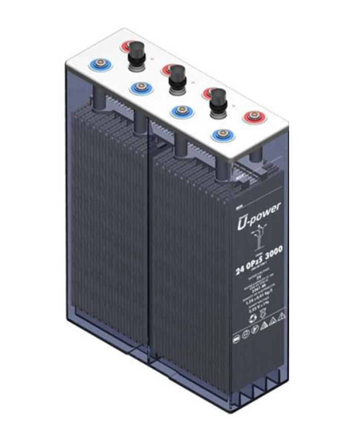 Bateria estacionaria UPOWER 24 OPzS 3000 de 2V/5247 Ah C100 (3497 Ah en C10)
