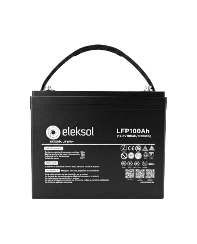 Batería Litio Compact Eleksol 100Ah/12,8V Bluetooth y BMS V2