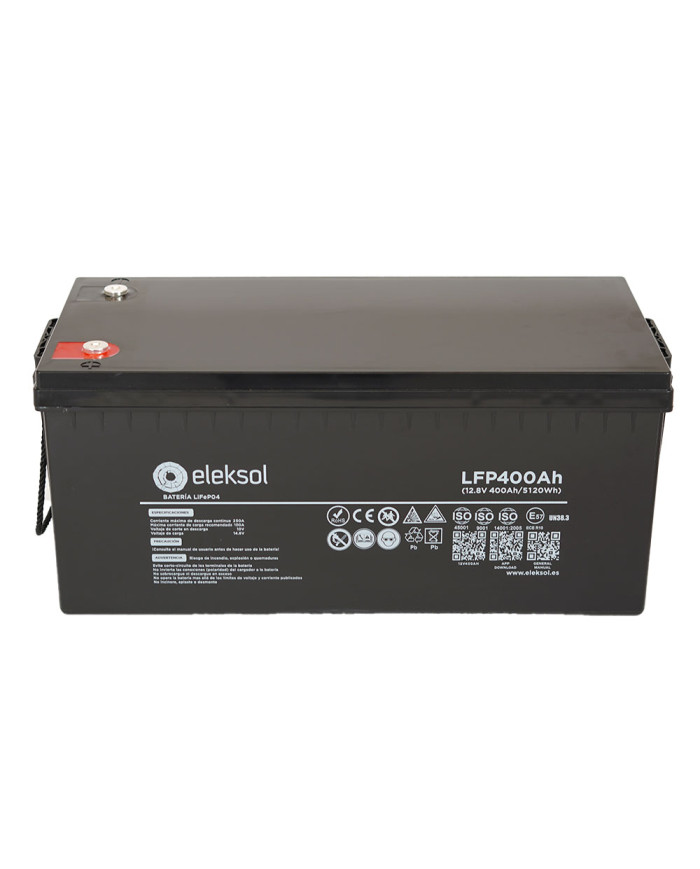 Batería de Litio Eleksol 12,8V 400Ah Bluetooth y BMS V2