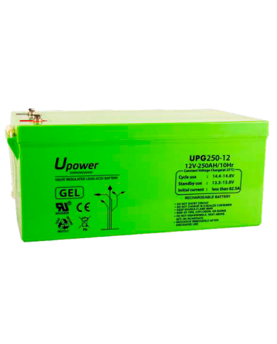 Batería de Gel 12V/250 Ah. UPower  UPG250-12