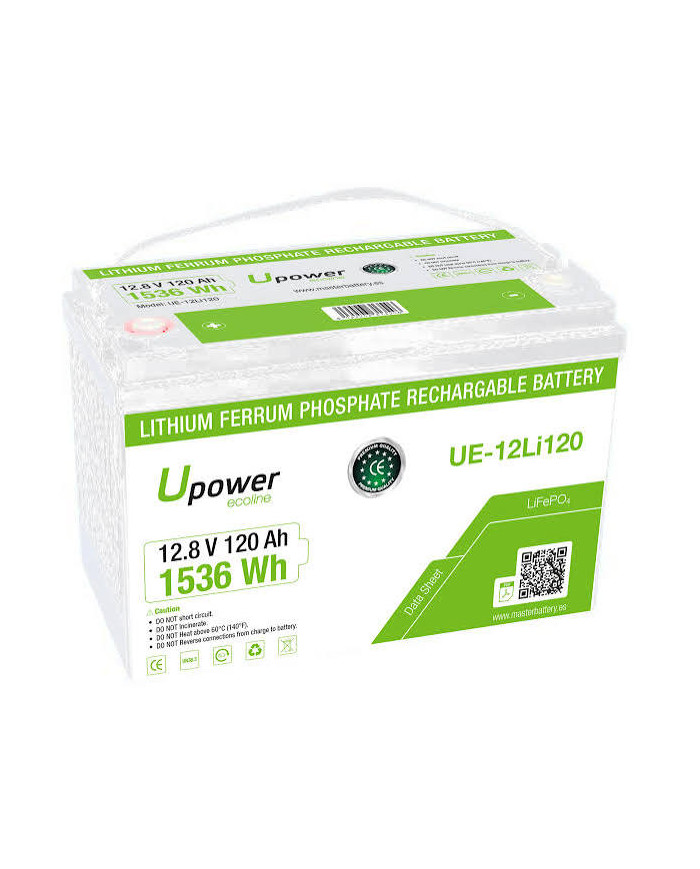 Batería de litio Upower con Bluetooth 12V/120 Ah. UE-12Li120BL