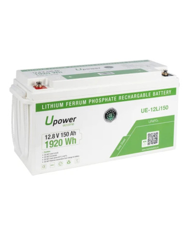 Batería de litio Upower con Bluetooth 12V/150 Ah. UE-12Li150BL
