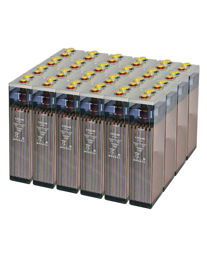 Bateria estacionaria UPOWER 6 OPzS 600 de 48V/949 Ah C100 (672 Ah en C10)