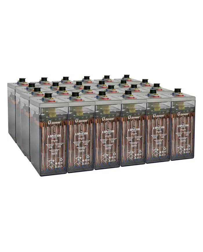 Bateria estacionaria UPOWER 6 OPzS 300 de 48V/448 Ah C100 (324 Ah en C10)