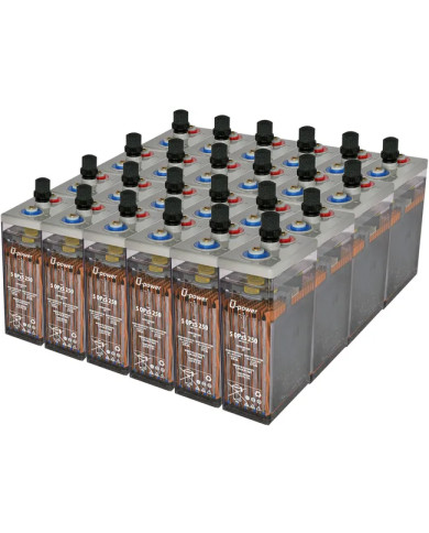 Bateria estacionaria UPOWER 5 OPzS 250 de 48V/373 Ah C100 (270 Ah en C10)