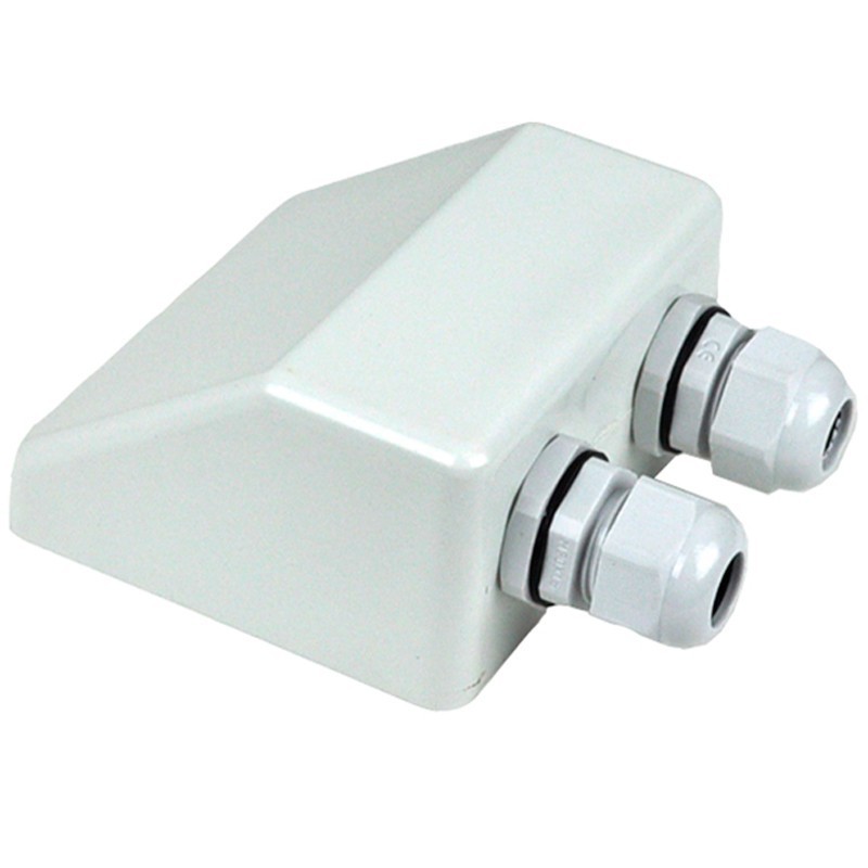 Pasacables para caravana con doble entreda en ABS