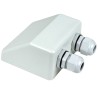Pasacables para caravana con doble entreda en ABS