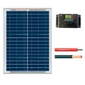 Kit fotovoltaico aislada 72 Wh/día en 12V (Potencia: 20 Wp)