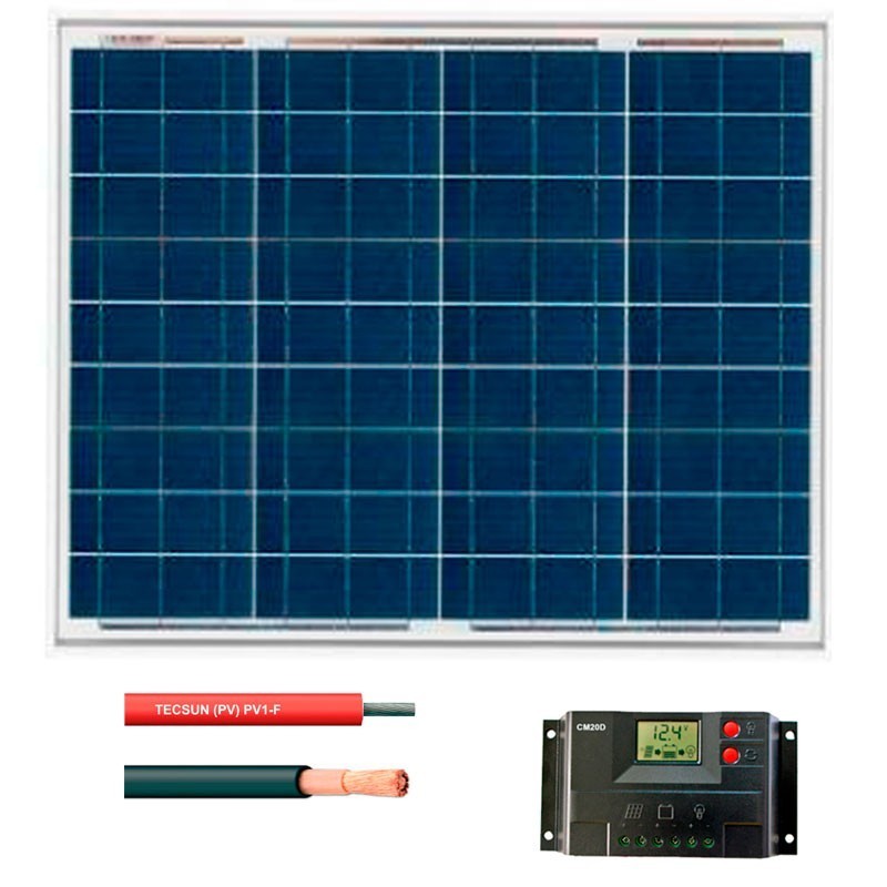Kit fotovoltaico aislada 180 Wh/día a 12V